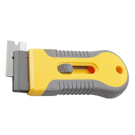 Rubberized plastic blade holder